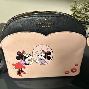 Kate Spade Minnie Lipstick Pink and Black Crossbody